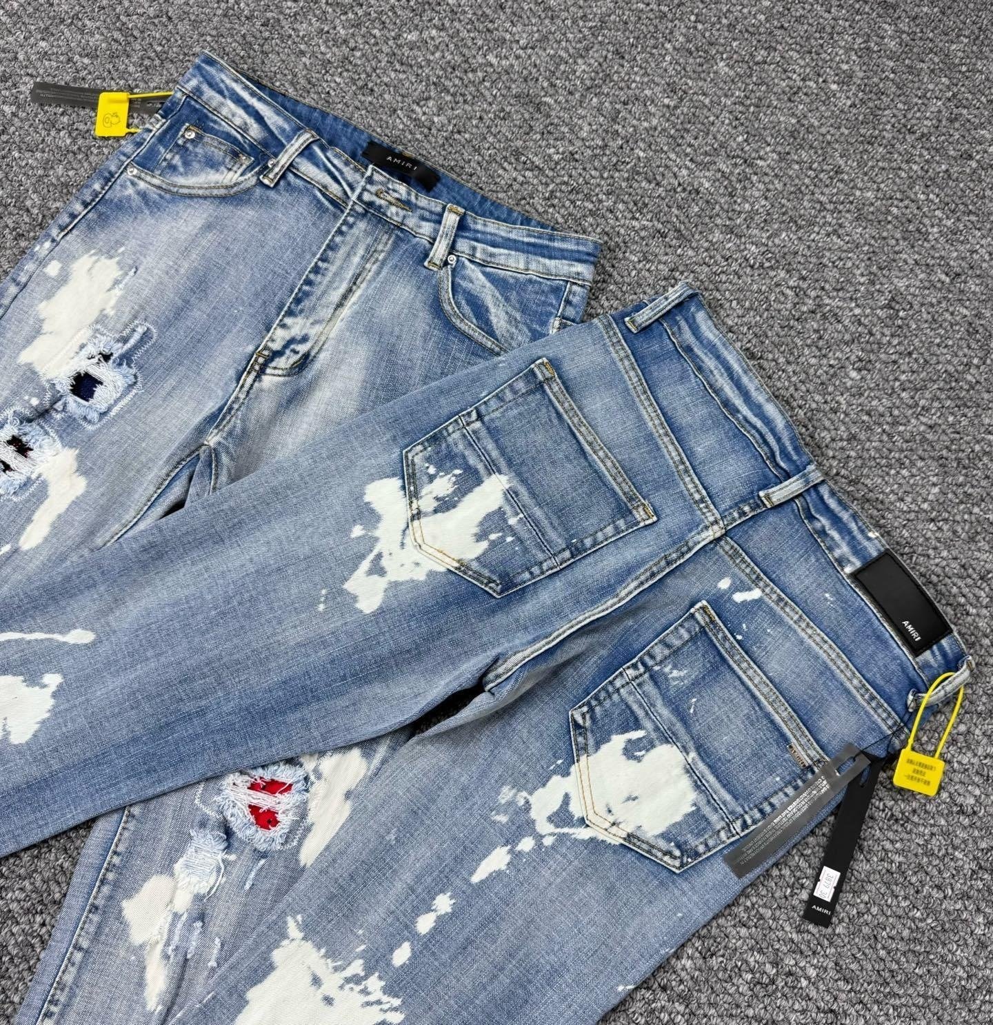 AMIRI MX1 Bleached Distressed Jeans 1 - Image 6