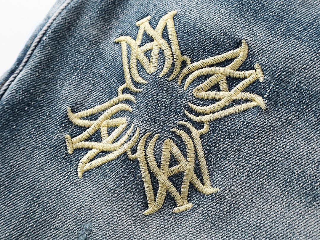 Amiri Crystal Cross Patch Jeans 13 - Image 14