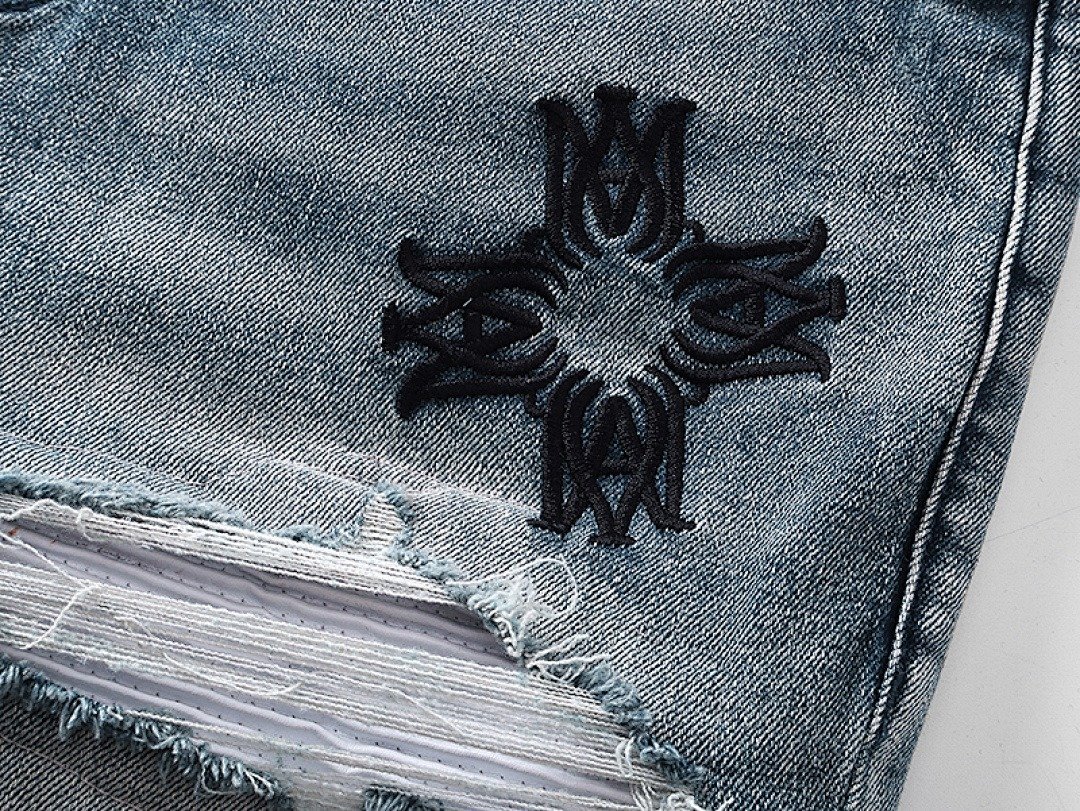 Amiri Crystal Cross Patch Jeans 13 - Image 17