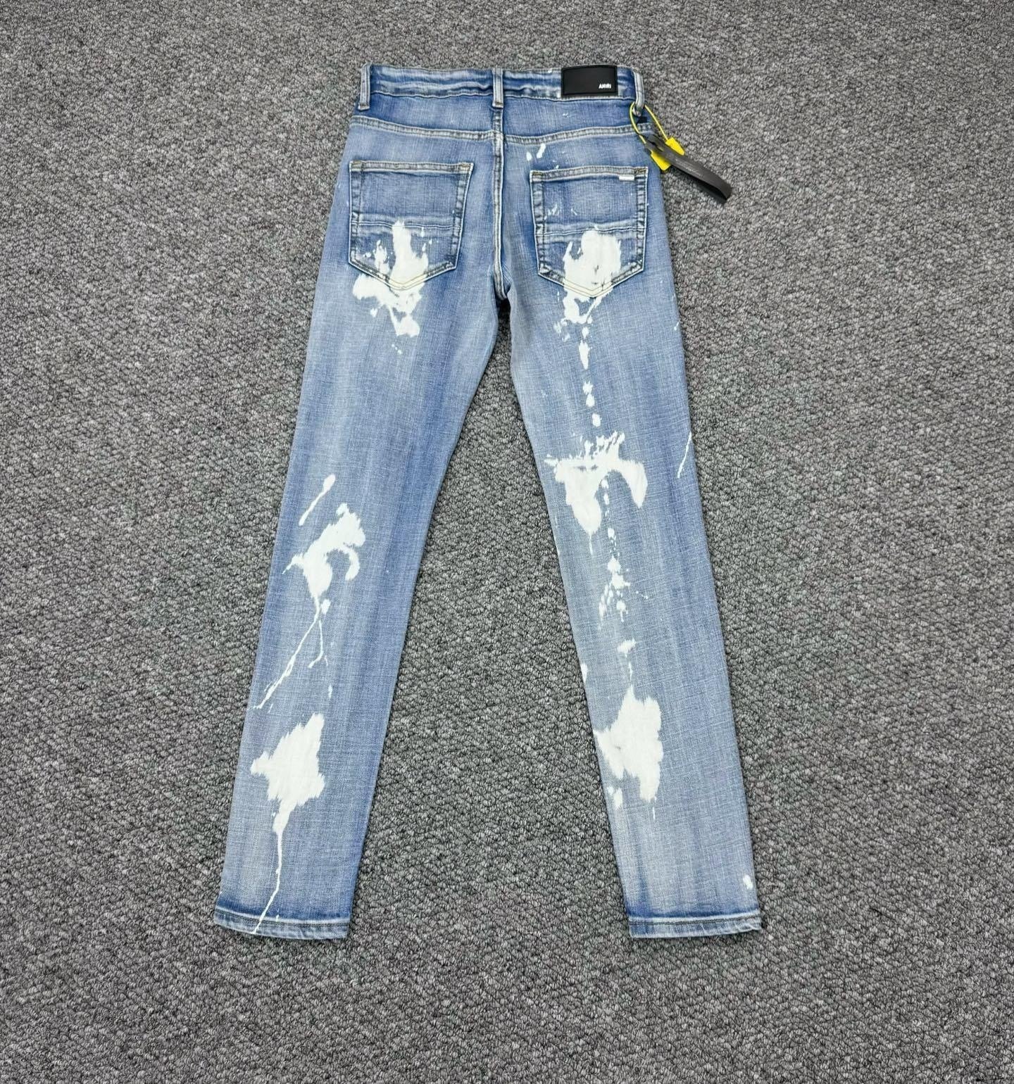 AMIRI MX1 Bleached Distressed Jeans 1 - Image 2