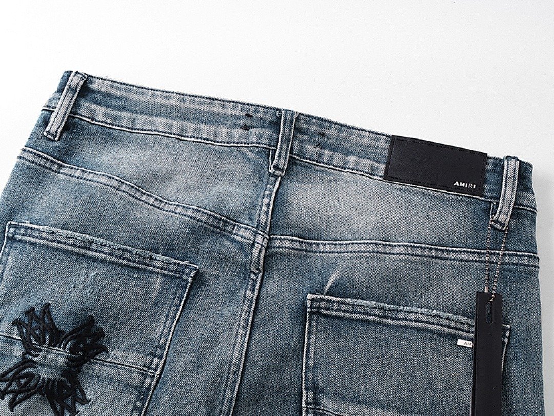 Amiri Crystal Cross Patch Jeans 13 - Image 7