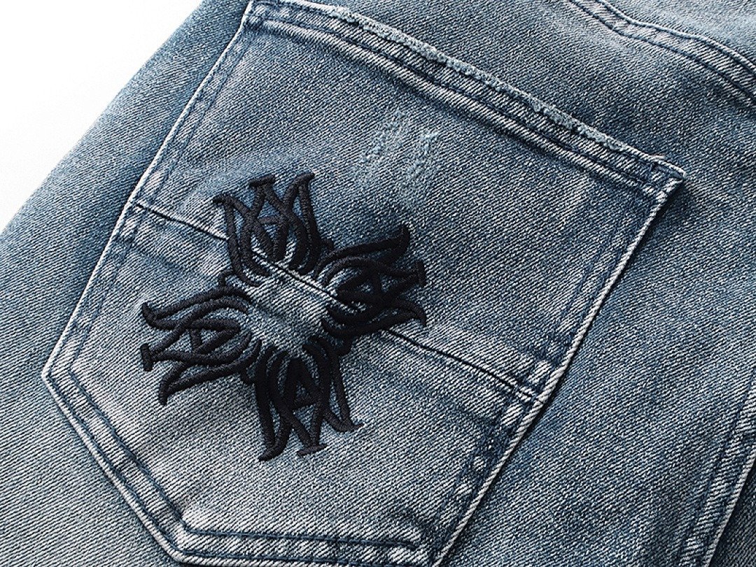 Amiri Crystal Cross Patch Jeans 13 - Image 13