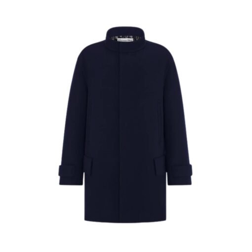 Lana e seta blu navy