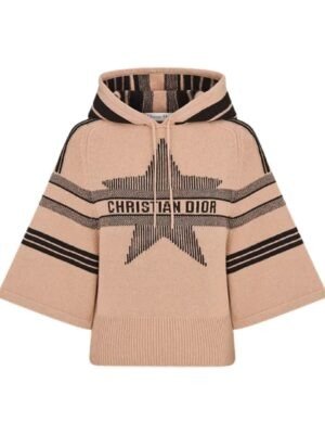 Maglia lana e cashmere rosa Star nero