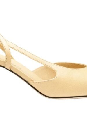 MV di capra e gros-grain beige e nero