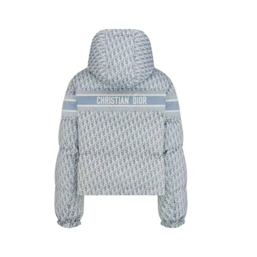 Taffetà tecnico Oblique blu e bianco