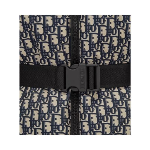 Taffeta trapuntato blu Oblique